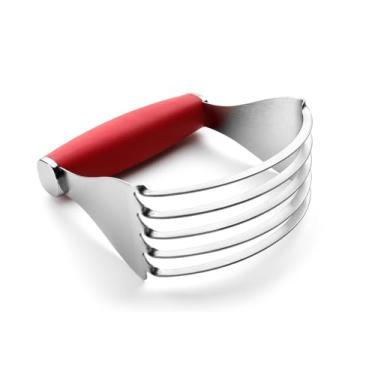 Imagem de Liquidificador de massa, GG, cromado, vermelho