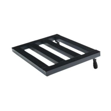 Imagem de simhoa Pedalboard para a liga de alumínio do painel de pedal alimentado por guitarra para baixo para baixo para baixo para baixo, 40x32cm