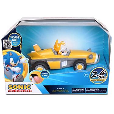 Imagem de Sonic Racing RC: Tails The Fox - NKOK (603), 2.4GHz Remote Controlled Car with Turbo Boost, Officially Licensed Sega Sonic The Hedgehog, Battery Powered, Ages 6+