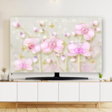 Imagem de Capa de TV Capa contra poeira de TV Capa de monitor interno Capa protetora de tela de cristal líquido protetor de tela à prova de poeira para LCD LED decoração de quarto interno sala de estar