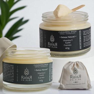 Imagem de Kit Demaquilante em Eco Bag - Cleansing Balm - Demaquilante e Limpeza Facial, com Vitamina E, Karité, Cupuaçú e Óleos Essenciais - Purifica, Nutre e Revitaliza. Natural Vegano Raiar da Alma
