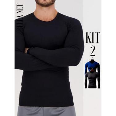 Imagem de KIT 2 Blusas Térmicas com Proteção UV Blusa Quentinha Pra o Frio Premi