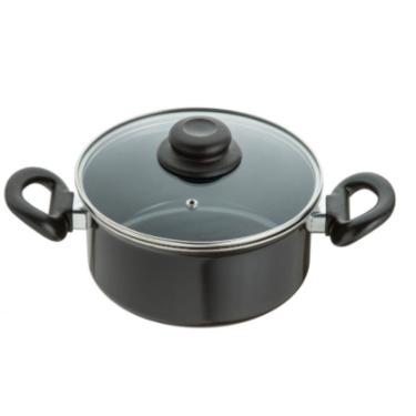 Imagem de Panela 16 Esmaltada Preta Indução, Cooktop, Elétrico, A Gás