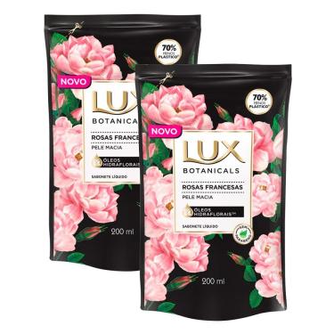 Imagem de Kit 2 Sabonete Líquido Lux Botanicals Rosas Francesas Refil 200ml