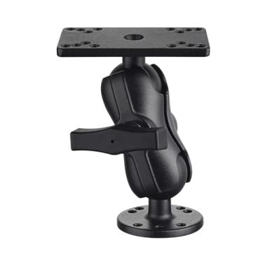 Imagem de Strg Suporte para localizador de peixes para barco, caiaque alumínio Marine Electronic Depth Finder, suporte universal para localizador de peixes de 3,8 cm, compatível com Garmin, Lowrance Fish Finder