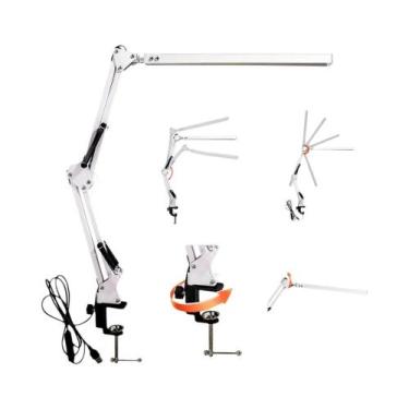 Imagem de Lâmpada De Mesa LED Regulável De 10W Com Braço Oscilante Luz Para Cuid