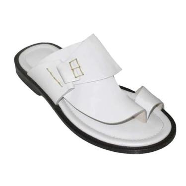 Imagem de Sandálias De Tiras Homem, Sandálias De Praia Para Homem Uso Exterior Sem Atacadores Biqueira Clip Antiderrapantes E Macias Para Joanete, Chinelos Casuais Confortáveis ​​Corretor Dedos(White,38 EU)