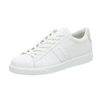 Imagem de ECCO Tênis feminino Street Lite retrô, Branco/branco sombra, 8-8.5