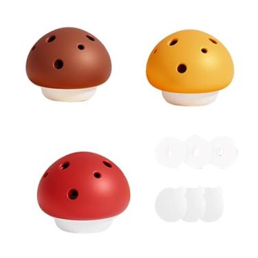 Imagem de Baoblaze 3 peças de bolas desodorantes desodorantes para academia, bolsas em formato de cogumelo, gavetas, armários portáteis, criativos, pequenos