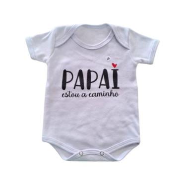 Imagem de Body Infantil Manga Curta Branco Temático Bebê Frase 100% Suedine - Sa