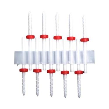 Imagem de Conjunto De Brocas De Cerâmica Para Unhas, 10 Peças Para Máquina Elétr