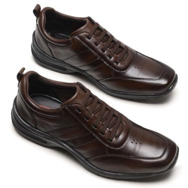 Imagem de Sapato Social Masculino Versátil Capuccino - West Line, 42, Marrom