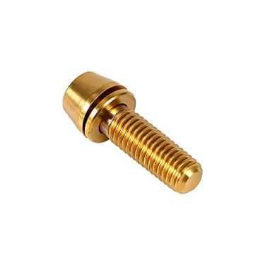 Imagem de Bolts de Parafusos Ti de Alta Resistência da Liga de Titânio, Parafuso Resistente à Corrosão Leve Com Arruela para Esportes, Automotivo, Corrida (M5X16)