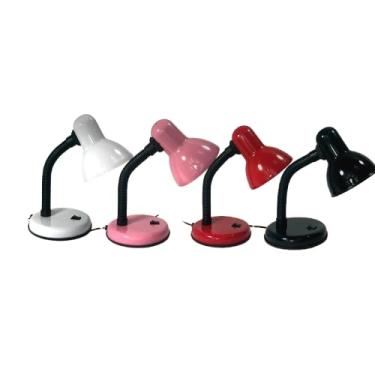 Imagem de Abajur Luminária de Mesa Flexível Dobrável Articulável 110V Design Moderno | LED Direcional | Estudo, Escritório, Manicure e Decoração | Base Estável e Ajustável (Preto)