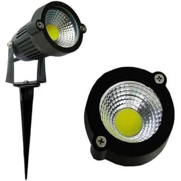 Imagem de Lâmpada LED para Jardim com Suporte 5W – Luminária Externa à Prova d’Água, Branco Quente 2700K, Econômica e Resistente | Ideal para Quintal, Gramado, Varanda e Decoração Externa