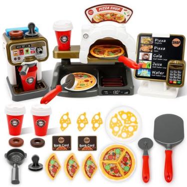 Imagem de Cafeteria Pretend Play com cafeteira e caixa registradora 3+ - deAO