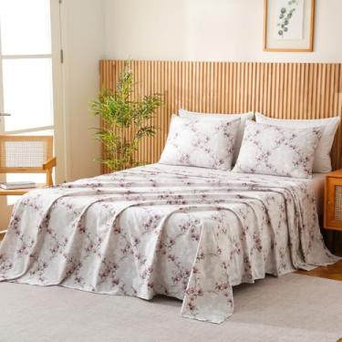 Imagem de Jogo de Lençol Casal Roma 4 Pçs Percal 300 Fios Estampado (Arabesco)