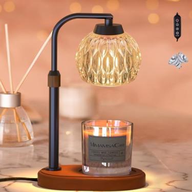Imagem de MimamsaCam Aquecedor de velas, aquecedor de velas com temporizador/regulador, aquecedor de cera derretida para decoração de quarto, presente para mãe, altura ajustável para caber em frascos de vela