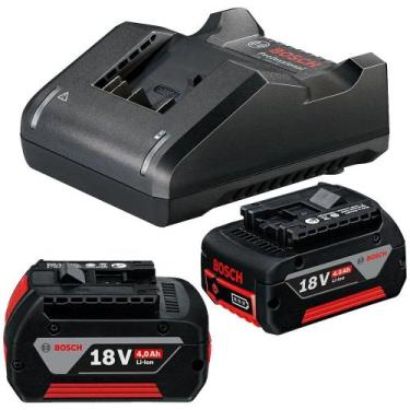 Imagem de Kit carregador 18V bivolt 4.0A + 02 bateria 4.0Ah - BOSCH