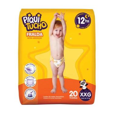 Imagem de Fralda Piquitucho Mega Extra Absorção Diurna noturna, XXG