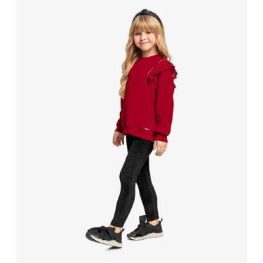 Imagem de Legging Infantil Veludo Trick Nick Preto, 2, Preto