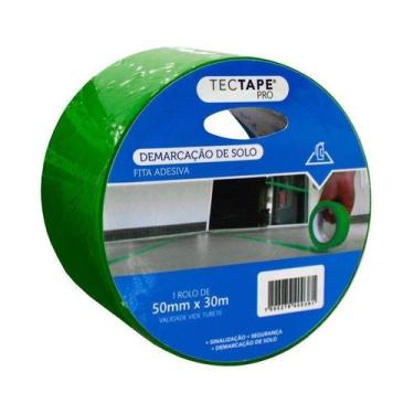 Imagem de Fita de Demarcação 48mm x 30m Verde 400 Tectape Unica, Unica, Unico