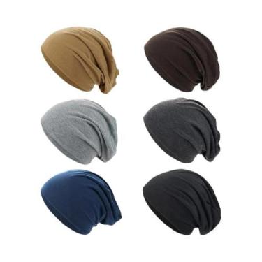 Imagem de Gorro De Crochê De Cor Sólida Para Homens E Mulheres, Estilo Hip-hop P