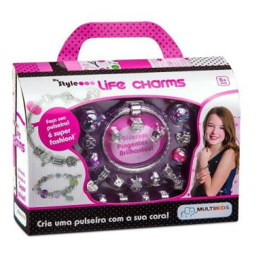 Imagem de Kit Pulseira My Style Preciosas Life Charms Multikids 21pçs BR468