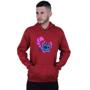 Imagem de Moletom Unissex Canguru Lilo Stitch Raposa - Lafre, Vermelho escuro, G