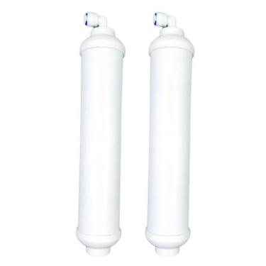 Imagem de Kit 2 Refil Filtro Side By Side Cold Encaixe Mangueira 1/4 - AquaPlus