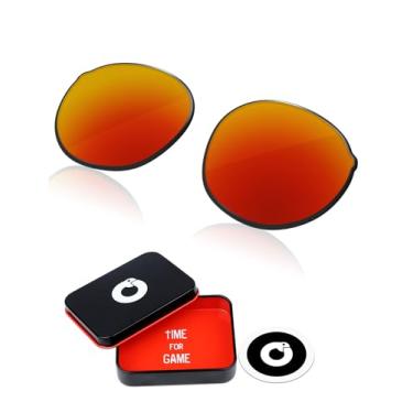 Imagem de OWORK Lentes de reposição de policarbonato para óculos de sol Oakley Spindrift OO9474 - Vermelho fogo