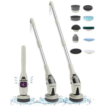 Imagem de Escova de limpeza de chuveiro sem fio Electric Spin Scrubber SAKAKI