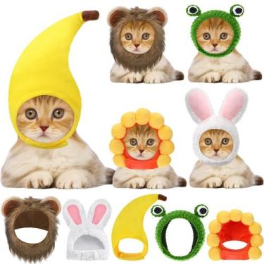 Imagem de Conjunto de chapéus para animais de estimação para gatos e cães pequen