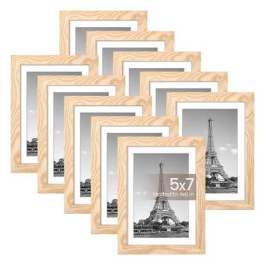 Imagem de Conjunto simples de 10 porta-retratos para fotos 4x6 ou 5x7 - upsimple
