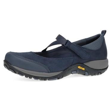 Imagem de Dansko Primrose Tênis feminino Mary Jane impermeável para uso ao ar livre, confortável, respirável, com suporte de arco, sola de borracha antiderrapante, Azul marino, 6.5-7