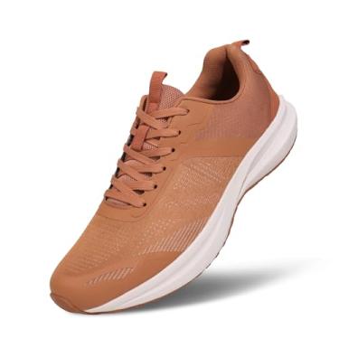 Imagem de Hawkwell Tênis de caminhada masculino plus size, antiderrapante, para treino, moderno, tamanho 13 14 15 16 17 18 19, Marrom, 51