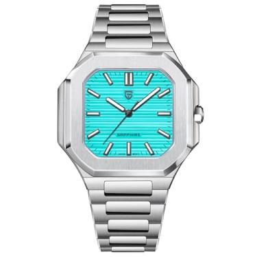 Imagem de BETTIMER Pagani Design Relógios masculinos japoneses com movimento VH31 com cristal de safira resistente a arranhões, 100 m à prova d'água, aço inoxidável 316L, relógio de pulso casual para homens