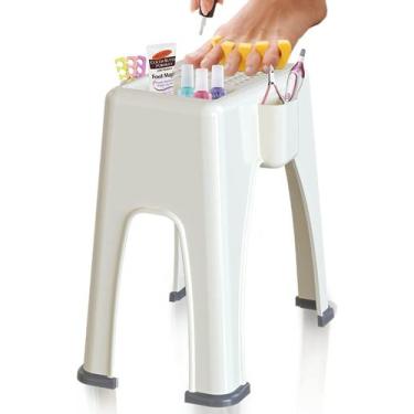 Imagem de Banqueta de plástico Skywin para barbear, bege