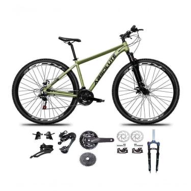 Imagem de Bicicleta Aro 29 Absolute Nero 5 Kit 2x9 Gta Sunrun Freio Disco K7 Pedivela 24-38d Garfo Com Trava Oliva Tam.21