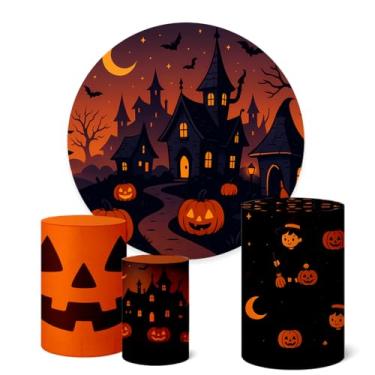 Imagem de Trio Capas Cilindro e Painel 1,50m Halloween (K1HAL0037)