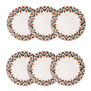 Imagem de Jogo de 6 Pratos Fundos 20,5 cm Oxford Unni Boho