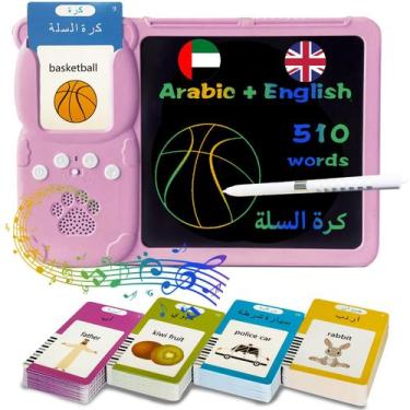 Imagem de Talking Flash Cards KILOGOGRAPH Y5 em inglês e árabe com tablet