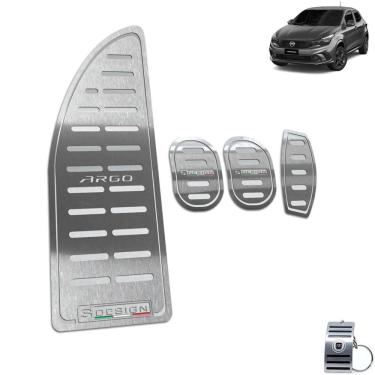 Imagem de Descanso de Pé Pedaleira Manual Inox Fiat Argo S-Design