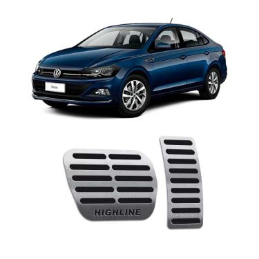 Imagem de Pedaleiras Virtus Highline 2018/2020 Em Aço Inox Preto