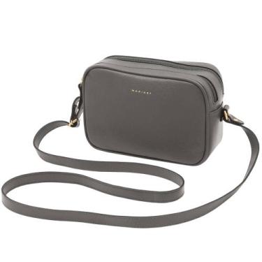 Imagem de Bolsa de Couro Mariart Cajuína, Cinza