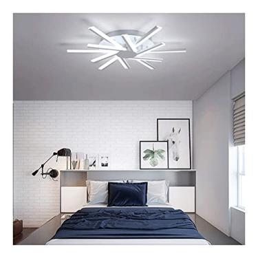 Imagem de Luminária de teto LED de ferro com 12 cabeças, estilo nórdico, com galhos de árvores, para sala de estar, quarto e cozinha, iluminação interna (