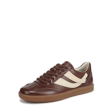 Imagem de Vince Tênis feminino Oasis Brogue com cadarço, Molton Brown/Moonlight Brogue de couro, 38