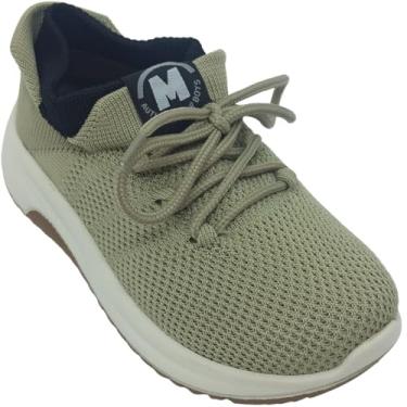 Imagem de Molekinho, Tênis Molekinho Menino Infantil Dia a Dia com Tecido Knit (Areia/Preto, BR, Bebê, Numérico, 22)