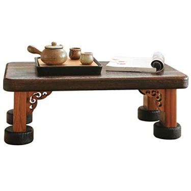 Imagem de Mesa de centro tatami, mesa de centro, mesa de estilo industrial, moldura durável, fácil de montar, para sala de estar