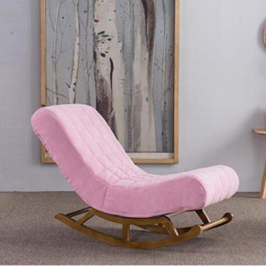 Imagem de Braço reclinável de madeira maciça, deck de leitura de balanço, relaxante, espreguiçadeira, mulher grávida, quarto, sala de estar, sofá de lazer